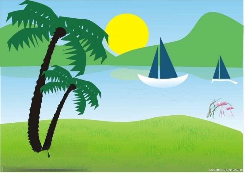 椰子树插图