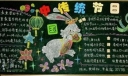 中国传统节日主题黑板报设计