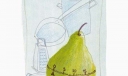 手抄报美丽插图欣赏：梨子与厨房用品