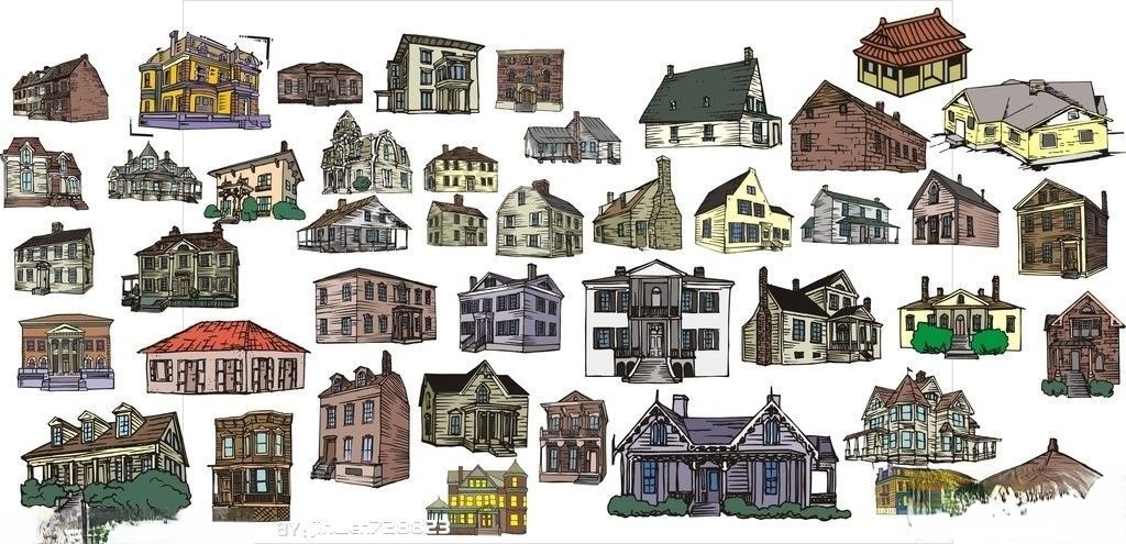 建筑类之各类房子插图