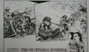 中国抗战史钢笔素描画