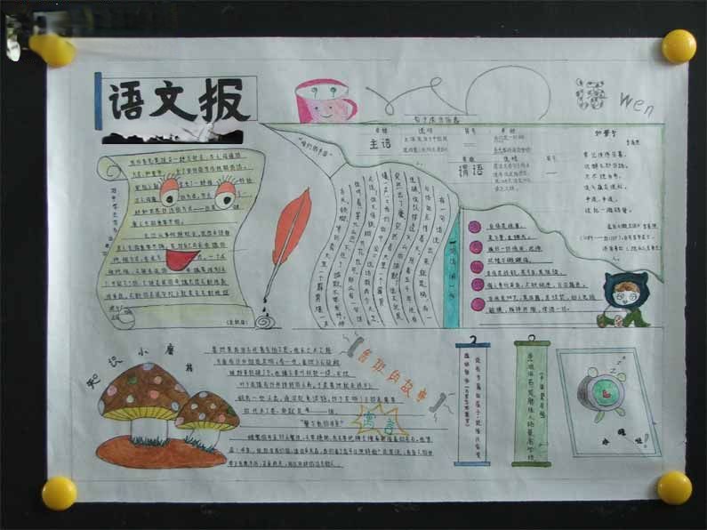 小学生语文手抄报版面设计