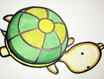 儿童画乌龟简单画法 可爱的小乌龟是怎么画的呢？7