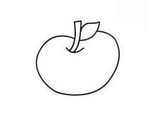 苹果简笔画画法 幼儿苹果简笔画教程3